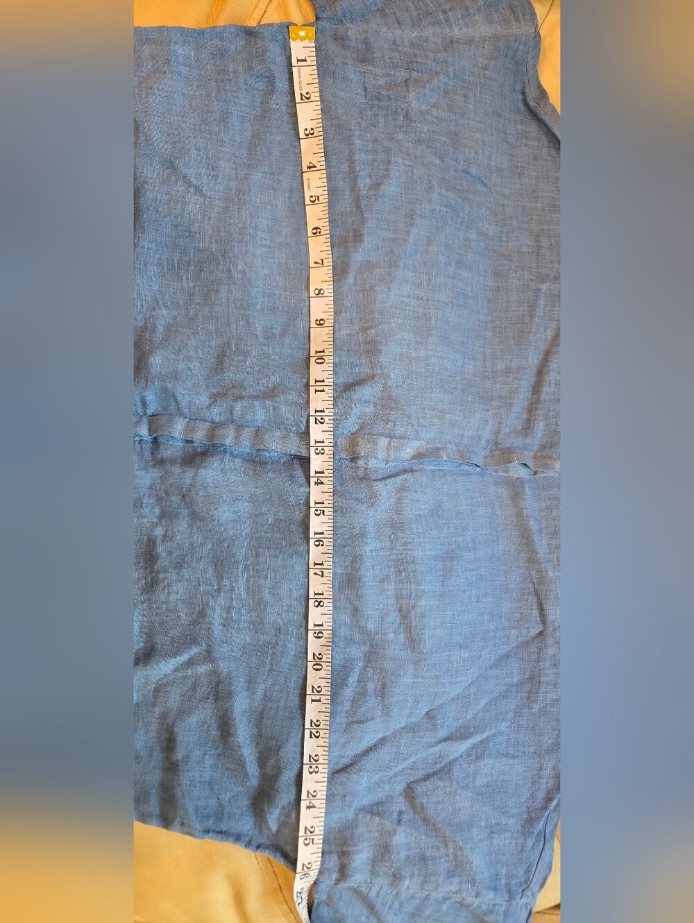 120% Lino Relaxed Indigo Button-Front Linen Shirt - Picture 10 of 10